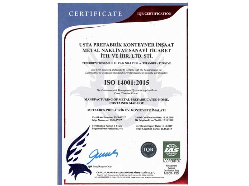 ZMS Çelik ISO 14001